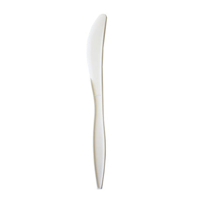 Mediumweight Polypropylene Cutlery, Knife, 5.86", Plastic, White, 1,000/Carton