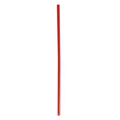 Wrapped Giant Straws, 10.25", Polypropylene, Red, 300/Pack, 4 Packs/Carton
