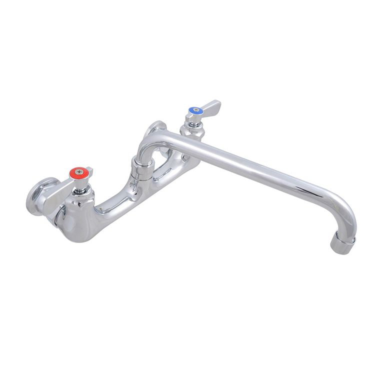 WorkForce Standard Duty Faucet, 8" Height/10" Reach, Chrome-Plated Brass