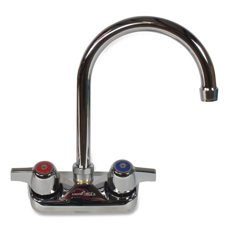 WorkForce Standard Duty Faucet, 9.5" Height/5" Reach, Chrome-Plated Brass
