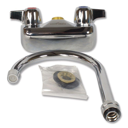 WorkForce Standard Duty Faucet, 9.5" Height/5" Reach, Chrome-Plated Brass