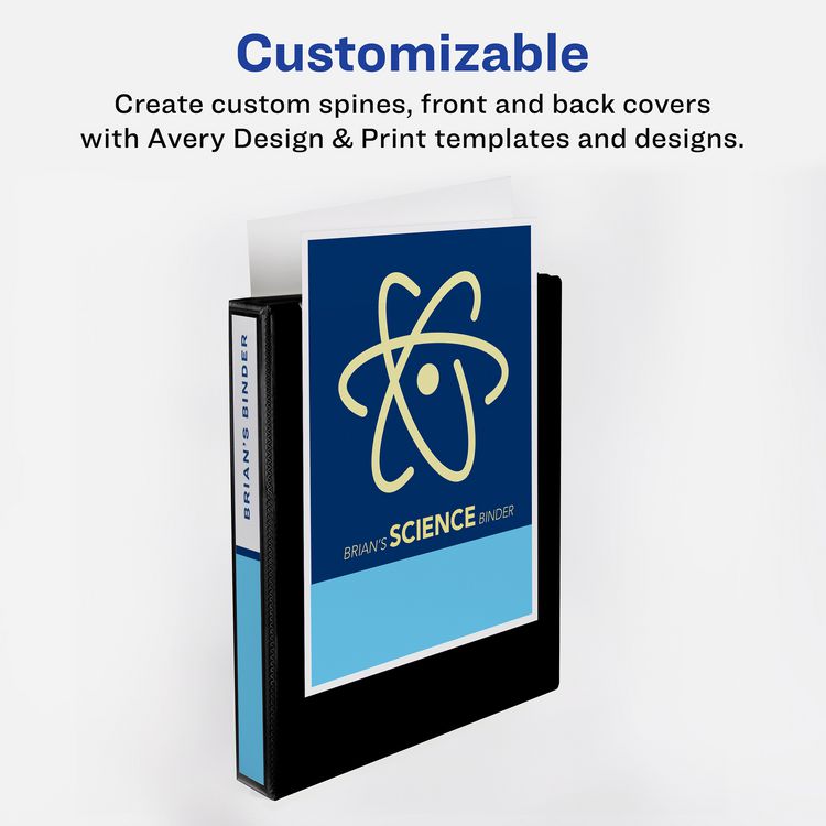 Heavy-Duty View Binder with DuraHinge and One Touch EZD Rings, 3 Rings, 1" Capacity, 11 x 8.5, Navy Blue, 12/Carton