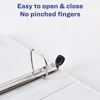 Framed View Heavy-Duty Binders, 3 Rings, 1" Capacity, 11 x 8.5, Black, 12/Carton