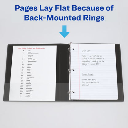 Heavy-Duty View Binder with DuraHinge and One Touch EZD Rings, 3 Rings, 1" Capacity, 11 x 8.5, Navy Blue, 12/Carton