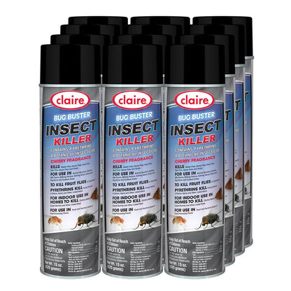 Bug Buster Insect Killer, 15 oz Aerosol Spray, 12/Carton