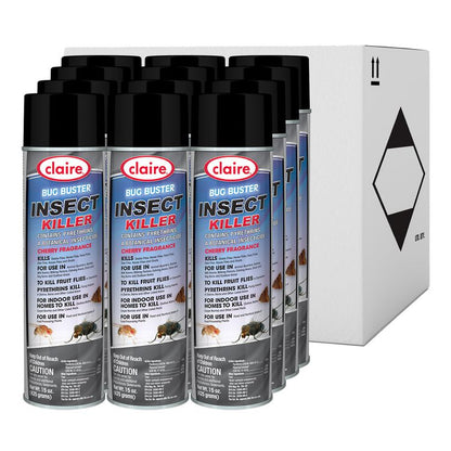 Bug Buster Insect Killer, 15 oz Aerosol Spray, 12/Carton