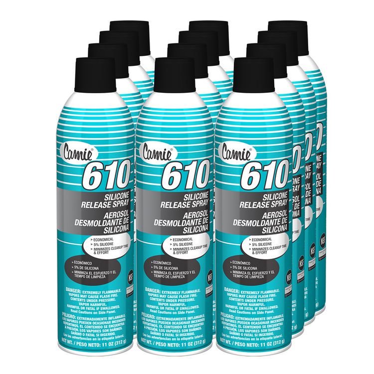610 Silicone Release Agent, 11 oz Aerosol Can, 12/Carton