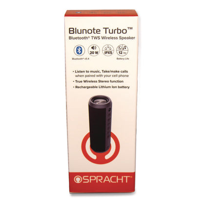Blunote Turbo Wireless Speaker, Bluetooth, Black