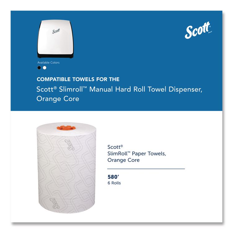 Slimroll Manual Towel Dispenser, 12.65 x 13.02 x 7.18, White