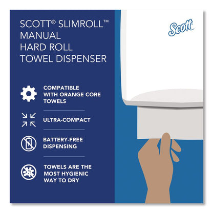 Slimroll Manual Towel Dispenser, 12.65 x 13.02 x 7.18, White
