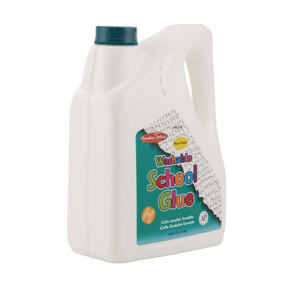 School Glue, 1 gal Bottle, Dries Clear