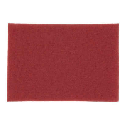 Low-Speed Buffer 5100 Floor Pads, 28 x 14, Red, 10/Carton