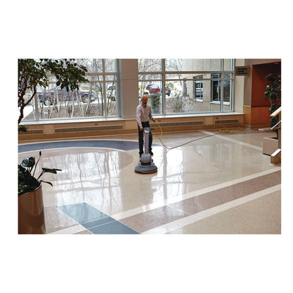 Burnish Floor Pads, 28" Diameter, Pink, 5/Carton
