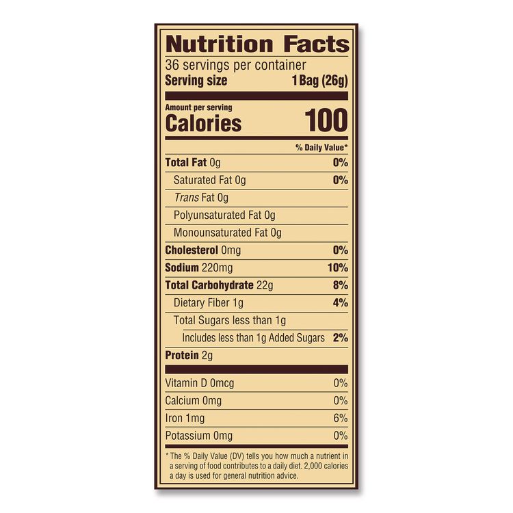 Mini Pretzels. 0.92 oz Pack, 36 Packs/Box, 2 Boxes/Carton