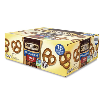 Mini Pretzels. 0.92 oz Pack, 36 Packs/Box, 2 Boxes/Carton