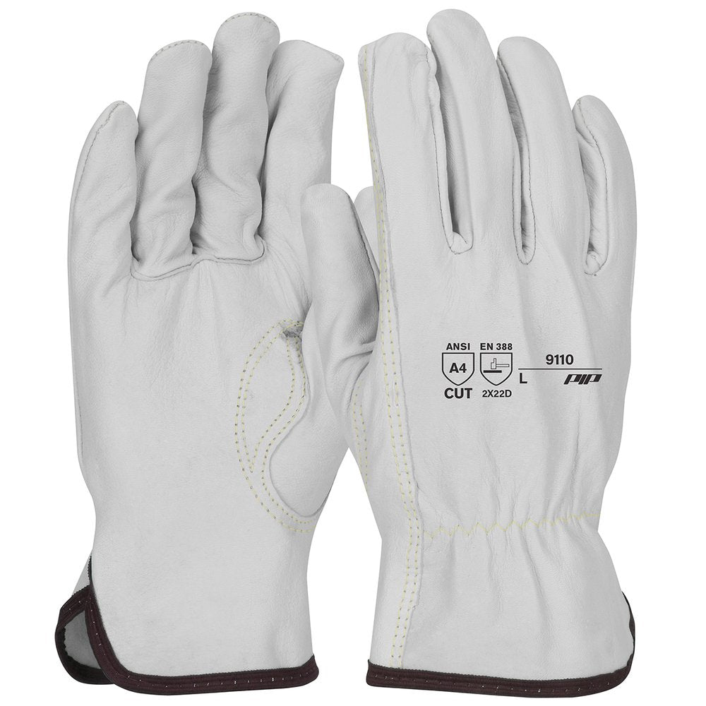 PIP Sheepskin Leather Drivers Glove Aramid KS TH S, 12 Pairs/Pack