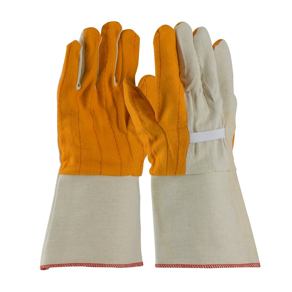 PIP Prem Glove DBL LYR P Canv Back&n-out Rubb Cuff, 12 Pairs/Pack