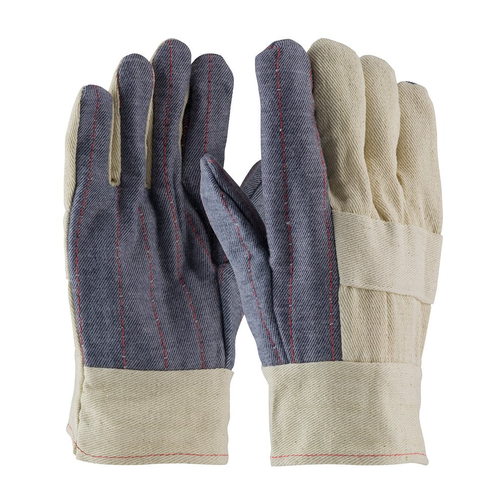 PIP Prem HOT Mill Glove 3-LYR COTT/CANV/DENIM-34OZ, 12 Pairs/Pack