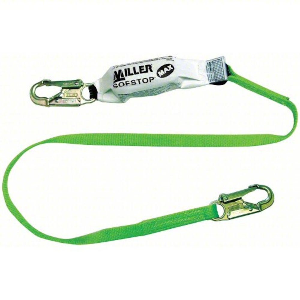 Miller by PIP MAX 6' WEB Lanyard W/DOUBLE Sofstop