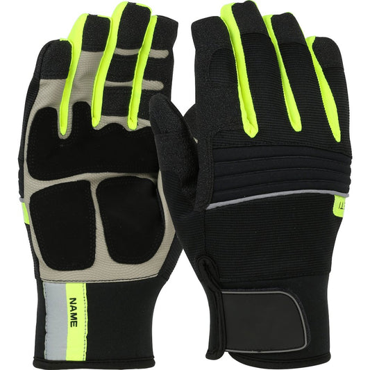 PIP Hivis Yeti Therm Glove Synth Leather P-wp Insert, 6 Pairs/Box