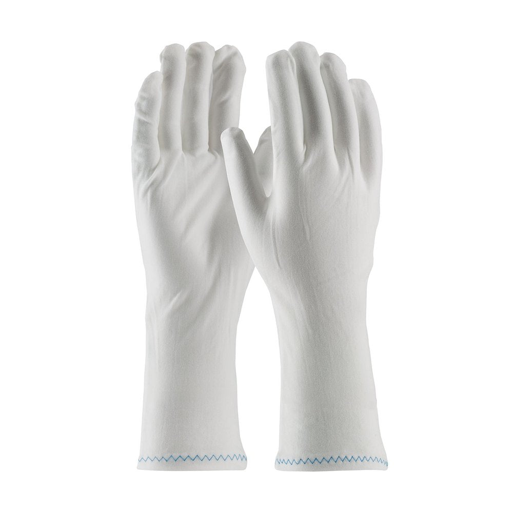 PIP Stretch Nylon Glove W/ZIG-ZAG Rolled HEM-12", 12 Pairs/Pack