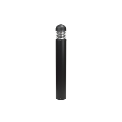 Best Lighting Bollard Round Domelouvered Head Black (BOL-RDL-2L-LKFS-BLK)