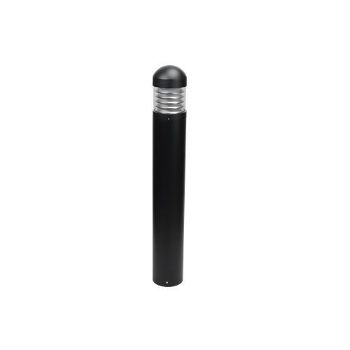 Best Lighting Bollard Round Domelouvered Head Black (BOL-RDL-2L-LKFS-BLK)