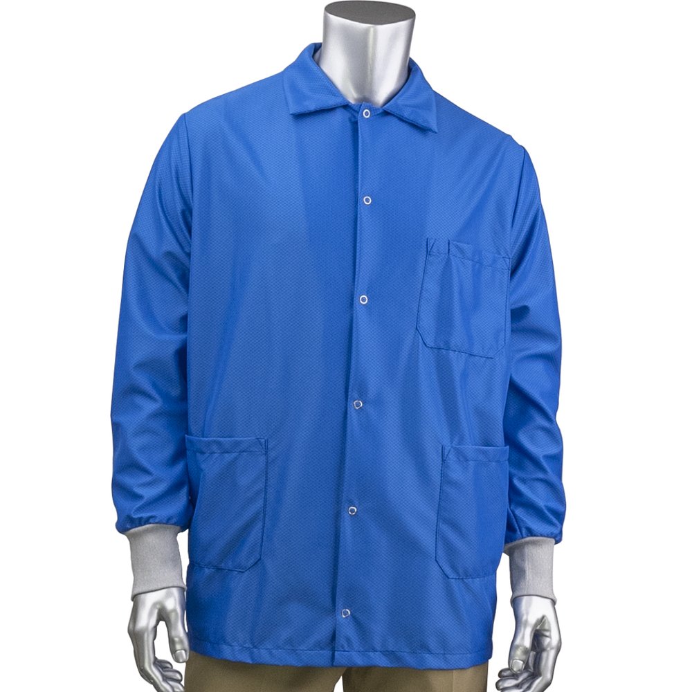 Uniform Technology by PIP Statmaster Short ESD Labcoat-esd Knit Cuff