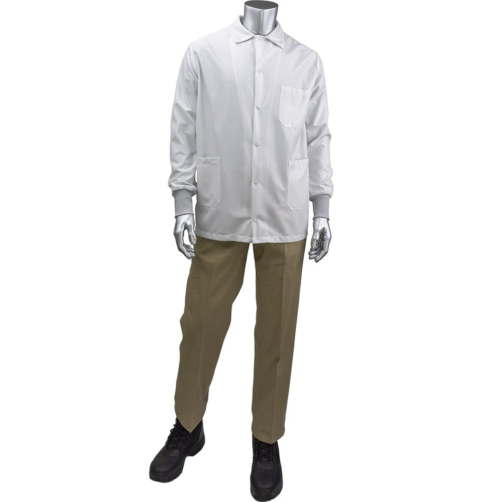 Uniform Technology by PIP Statmaster Short ESD Labcoat-esd Knit Cuff