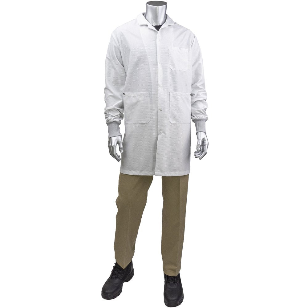 Uniform Technology by PIP Statmaster Long ESD Labcoat-esd Knit Cuff
