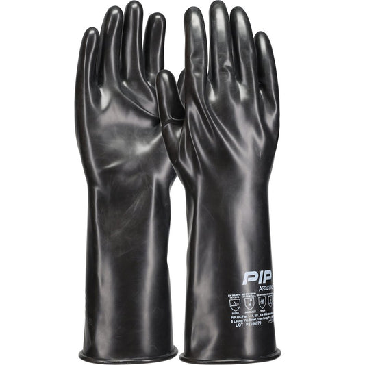 PIP 12 MIL Butyl Rubber Glove W/SMOOTH GRIP-14" (Pair)
