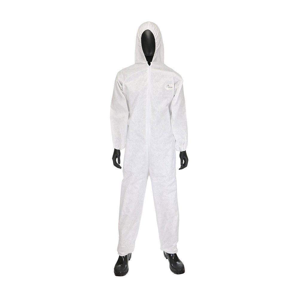 PIP POSIWEARM3- Smmms Coverall Elas WR/ANK/HOOD, 25/Case
