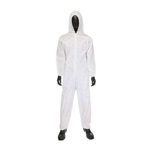PIP POSIWEARM3- Smmms Coverall Elas WR/ANK/HOOD, 25/Case