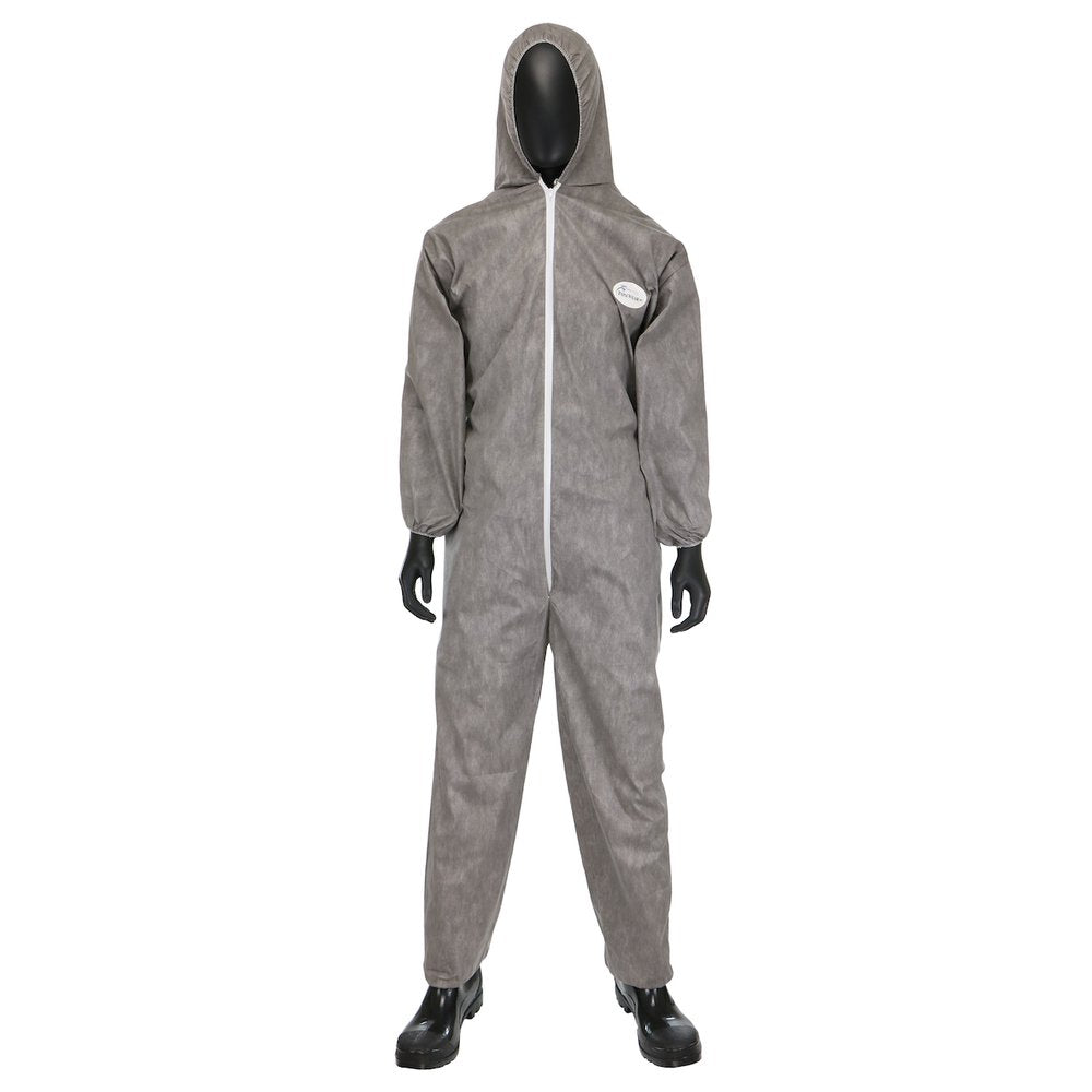 PIP Xlarge POSIM3 Gray Coverall, 25/Case