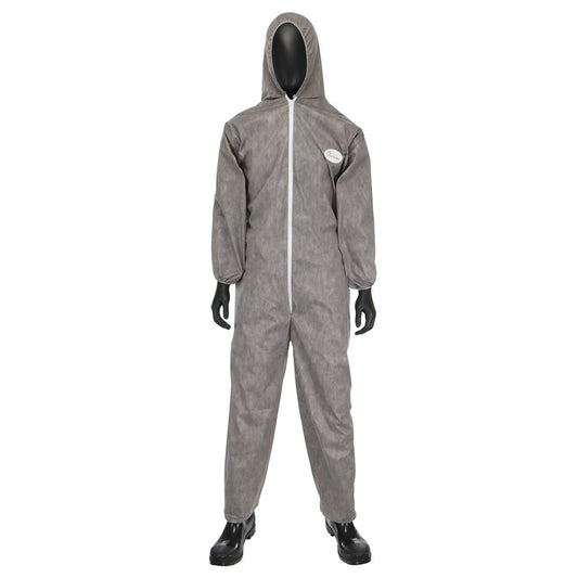PIP 5XLARGE POSIM3 Gray Coverall, 25/Case