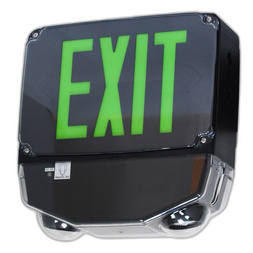 Best Lighting WET LOC ALL LED Exit/EM Combo 2F Red/Gray (CWLEZXTEU2RG)