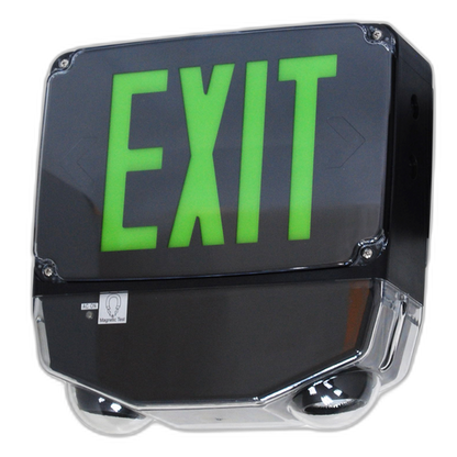 Best Lighting WET LOC ALL LED Exit/EM Combo 2F Red/Gray (CWLEZXTEU2RG)