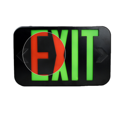 Best Lighting Exit 2F Red/Green White AC LOW Profile (EZRXTEU2RGW)