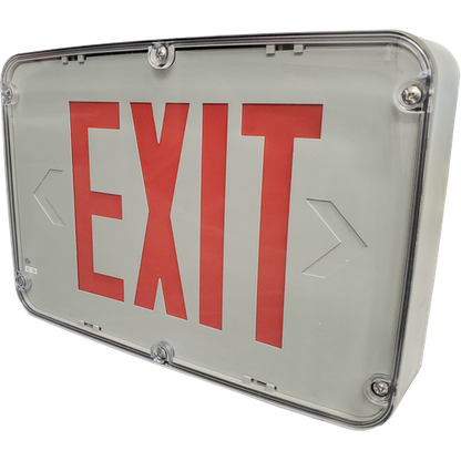 Best Lighting Hazloc Exit Red/Gray AC 1-F (HLWLEZU1RG)