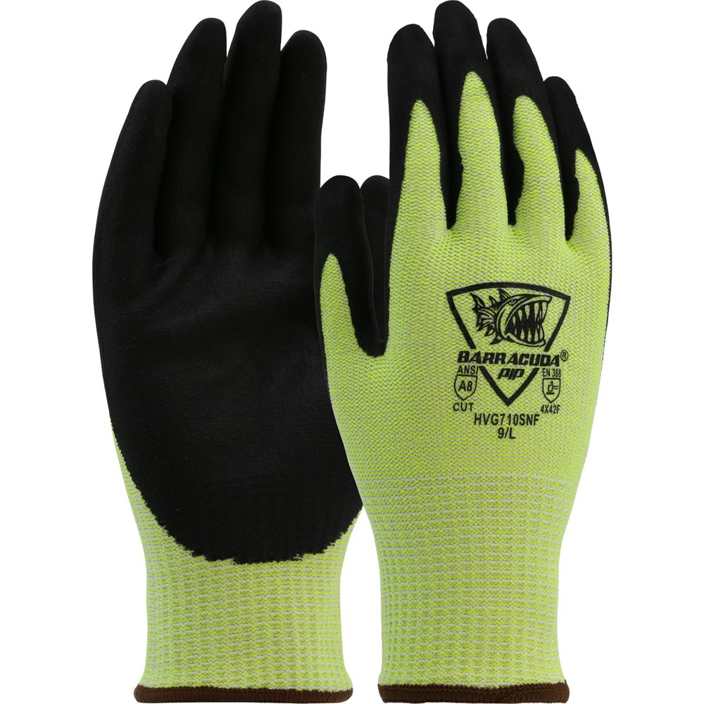 PIP HI-VIS Seamless Knit Polykor Blended Glove-small, 12 Pairs/Dozen