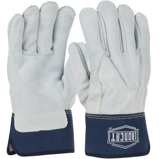 PIP HVY Prem COW Leather Palm Glove Rubb Cuff 3X, 12 Pairs/Dozen