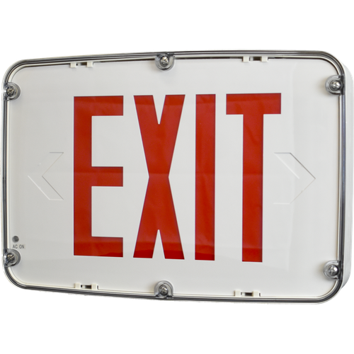 Best Lighting NEMA4X Exit Red/Black BAT Back-UP 1-F (INDWLEZU1RBEM)