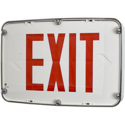 Best Lighting NEMA4X Exit Red/Black BAT Back-UP 1-F (INDWLEZU1RBEM)