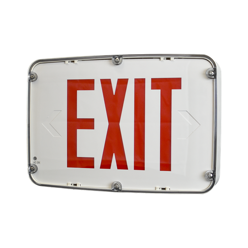 Best Lighting NEMA4X Exit Red/Black BAT Back-UP 1-F (INDWLEZU1RBEM)