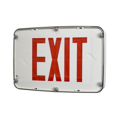 Best Lighting NEMA4X Exit Red/Black BAT Back-UP 1-F (INDWLEZU1RBEM)