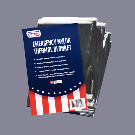 Emergency Mylar Thermal Blanket, 250 Blankets per Case, 48 cases/Pallet