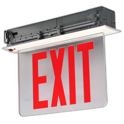 Best Lighting NY REC Edglt 1-F/Red/CLR/White/EM (NYRELZXTE1RCWEM)