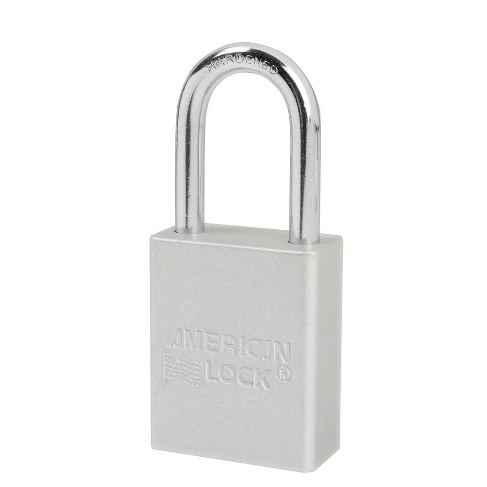 American Lock Silver Alum Padlock 1-1/2IN WIDE;1-1/2IN Shckl