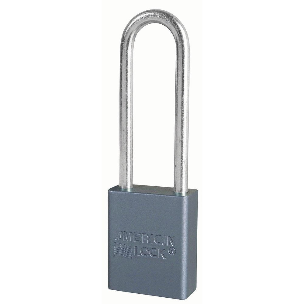 American Lock 5 Pin Padlock Keyed Different W/3" Shackl, 6/Box