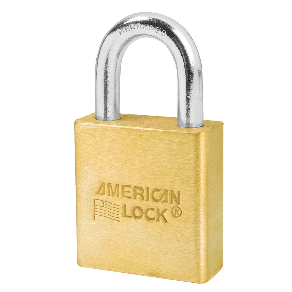 American Lock 6-PIN Tumbler Padlock Keyed Diff. Solid Brass, 6/Box